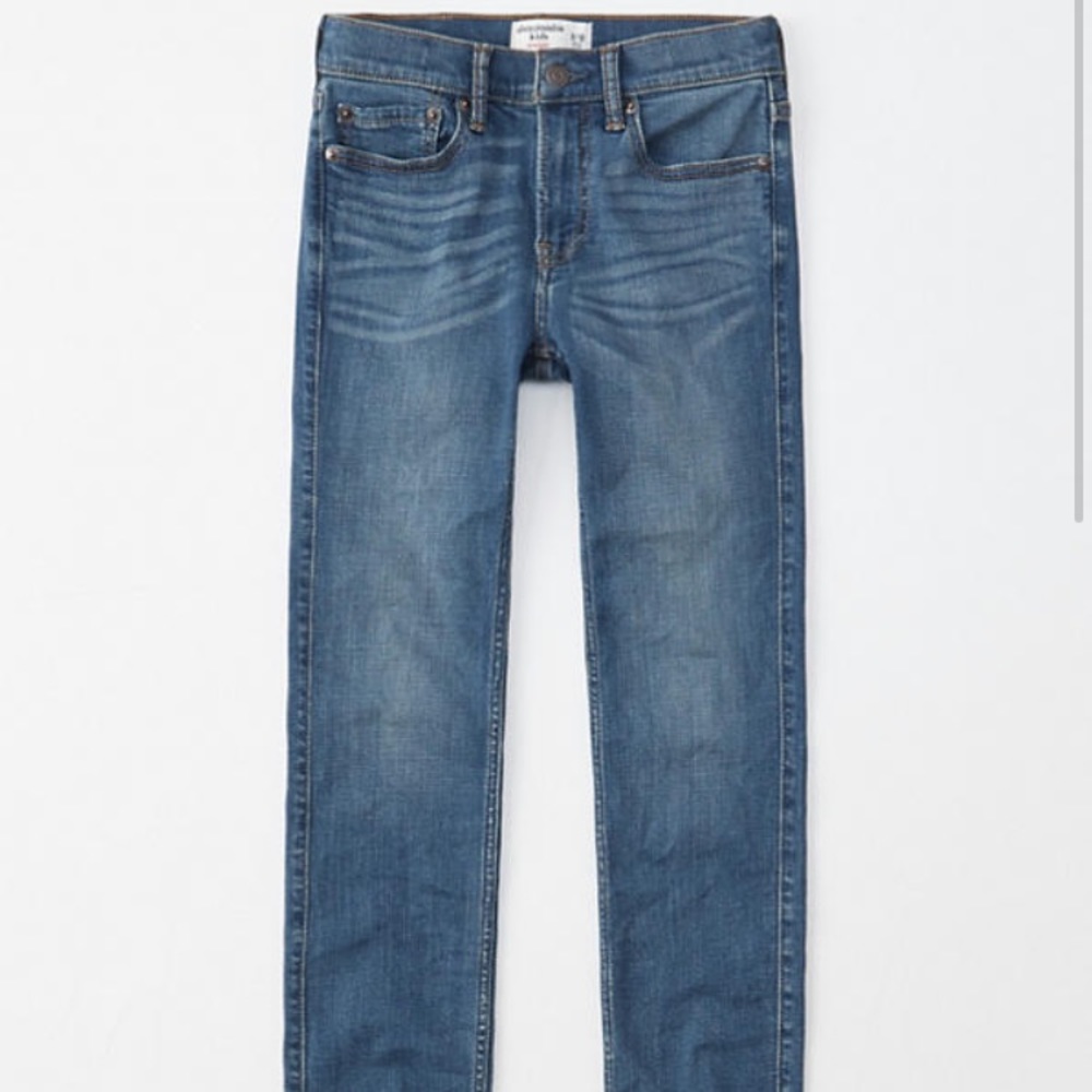 Abercrombie Kids Boy’s Straight Jeans Medium Wash